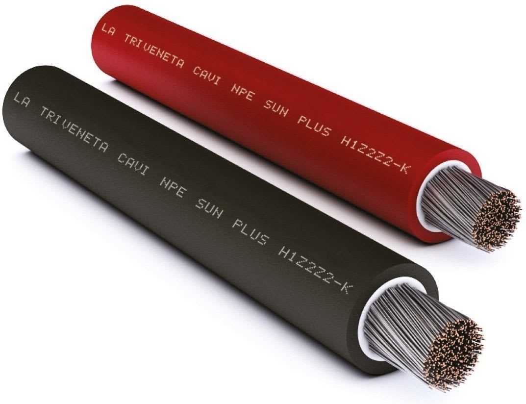 LA TRIVENETA CAVI SPA - Aurinkopaneelijohdin-HF Dca - NPE SUNPLUS H1Z2Z2-K 1X6 K500 PU