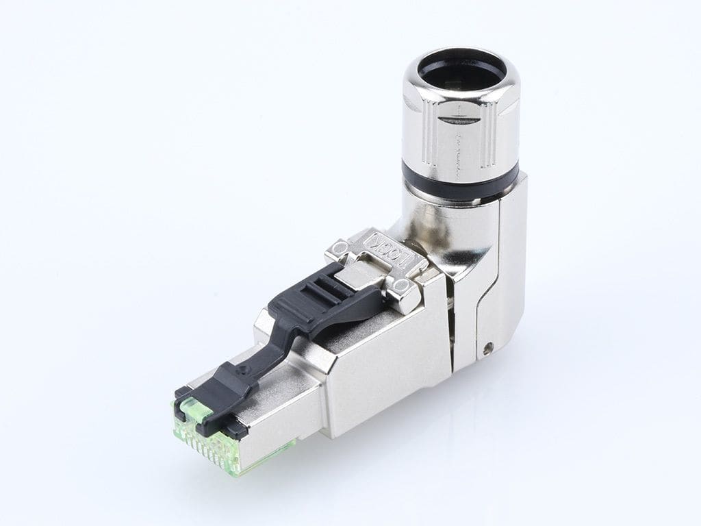 MOLEX - Patch Cord Connector - FA RJ45 CAT6A 8P MA RA SHLD IPC AWG26