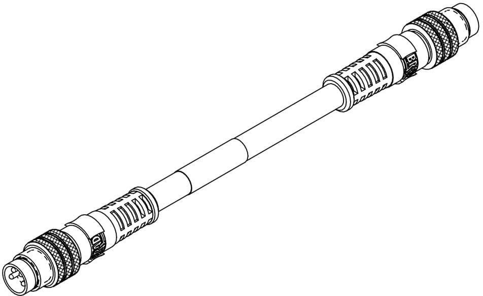 MOLEX - Sensor/Actuator/Power cable - CSE M8 M8 4P AC MA STR PUR MA STR 1.0M