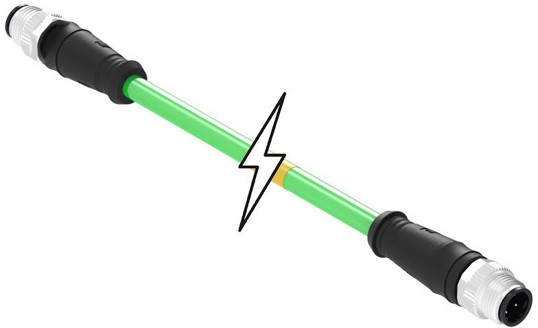 MOLEX - Sensor/Actuator/Power cable - CSE M12 ETH 4P DC MA MA STR WSOR 15M DE