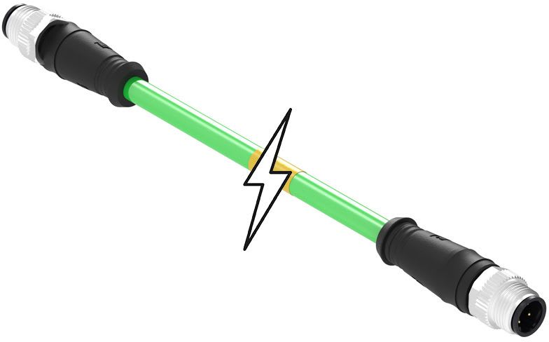 MOLEX - Sensor/Actuator/Power cable - CSE M12 ETH 4P DC MA MA STR WSOR 20M DE