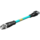 MOLEX - Sensor/Actuator/Power cable - CSE M12 ETH 4P DC MA STR RJ45 WSOR 1M