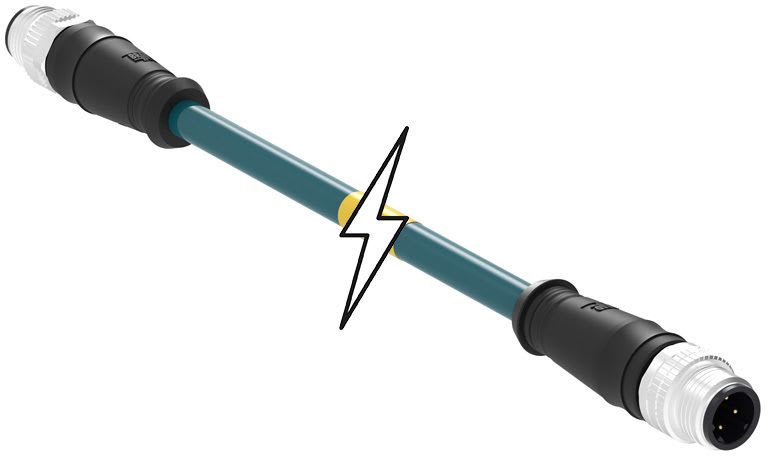 MOLEX - Sensor/Actuator/Power cable - CSE M12 ETH 4P DC MA MA STR WSOR 10M DE