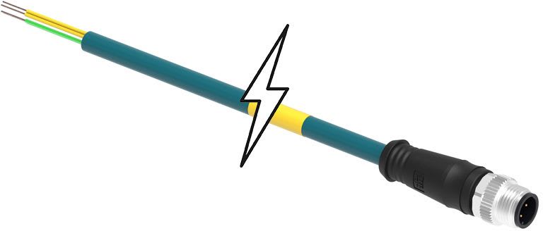 MOLEX - Sensor/Actuator/Power cable - CSE M12 ETH 4P DC MA STR WSOR 2M SE