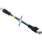 MOLEX - Sensor/Actuator/Power cable - CSE M12 ETH 4P DC MA STR RJ45 WSOR 5M