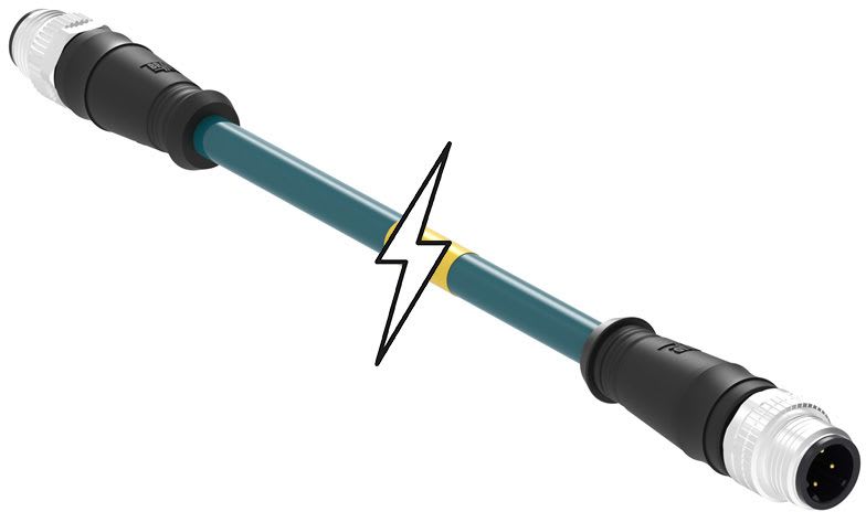 MOLEX - Sensor/Actuator/Power cable - CSE M12 ETH 4P DC MA MA STR WSOR 15M DE