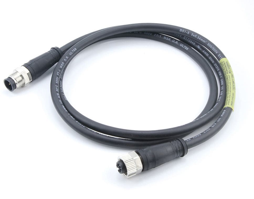 MOLEX - Sensor/Actuator/Power cable - CSE M12 M12 5P AC FE STR WSOR MA STR 10M