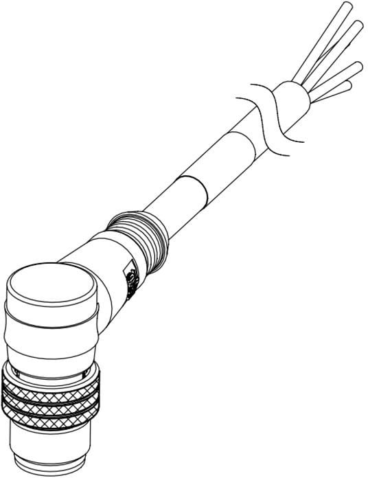 MOLEX - Sensor/Actuator/Power cable - MMC-4P-4W-MM-90-2M-PVC