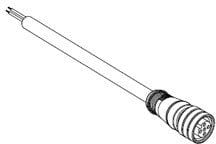 MOLEX - Sensor/Actuator/Power cable - CSE M12 5P AC FE STR PVC 2M SE UNSH