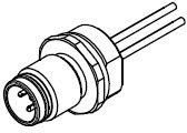 MOLEX - Mounting Circular Connector - M12-RECEPT-4P-MALE-FR-M16-0.3M