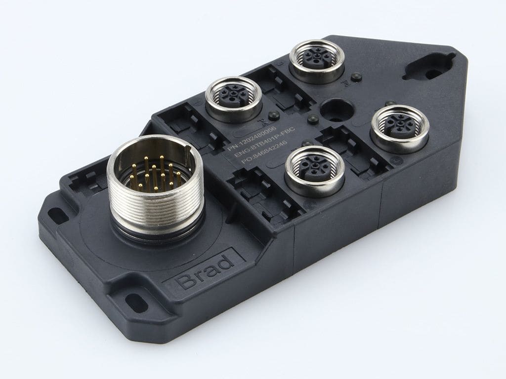 MOLEX - Interface Distributor (Without Cable) - MPIS M12 PNP 4P 4PT M23 BK SINGLE