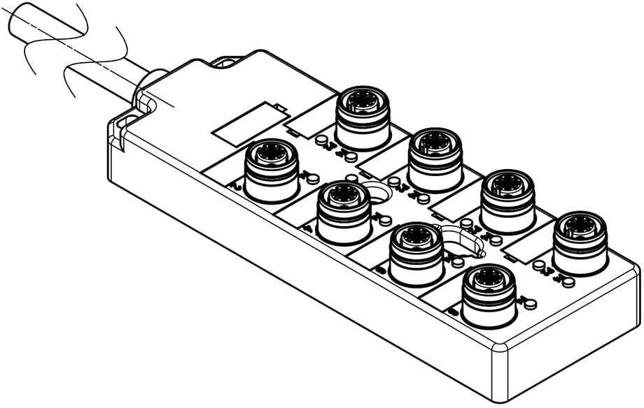 MOLEX - Interface Distributor (With Cable) - MPIS U12 NON 5P 8PT BK 10M DUAL