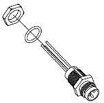 MOLEX - Mounting Circular Connector - REC M8 3P AC MA STR PVC 0 2M BM WIR UNSH