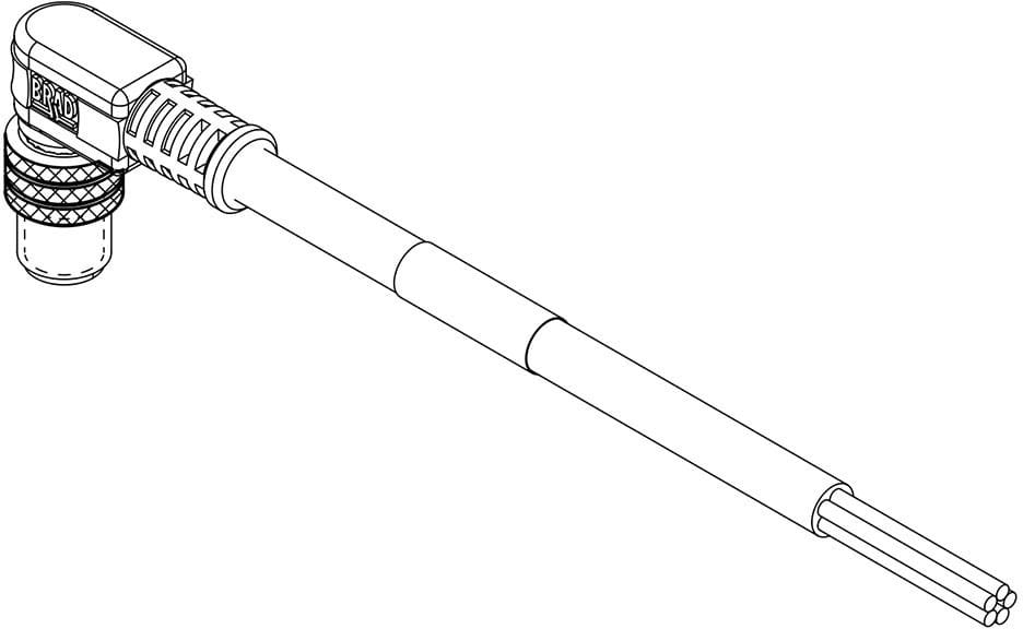MOLEX - Sensor/Actuator/Power cable - NC-3P-MM-90-2M-PVC