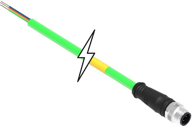 MOLEX - Sensor/Actuator/Power cable - CSE M12 ETH 4P DC MA STR WSOR 2M SE