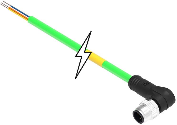 MOLEX - Sensor/Actuator/Power cable - CSE M12 ETH 4P DC MA RA WSOR 10M SE