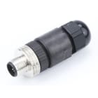 MOLEX - M12 liitin, uros, 5-nap. - MIC 5P M/M-ATTCH STR PG9 SCRE