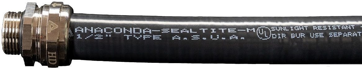 ANAMET - Suojaletku metalli - Anaconda Asua Black 1/2”
