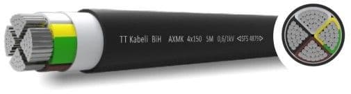 TT CABLES - Alumiinivoimakaapeli - AXMK 4X25 RM PVC K1000 Eca
