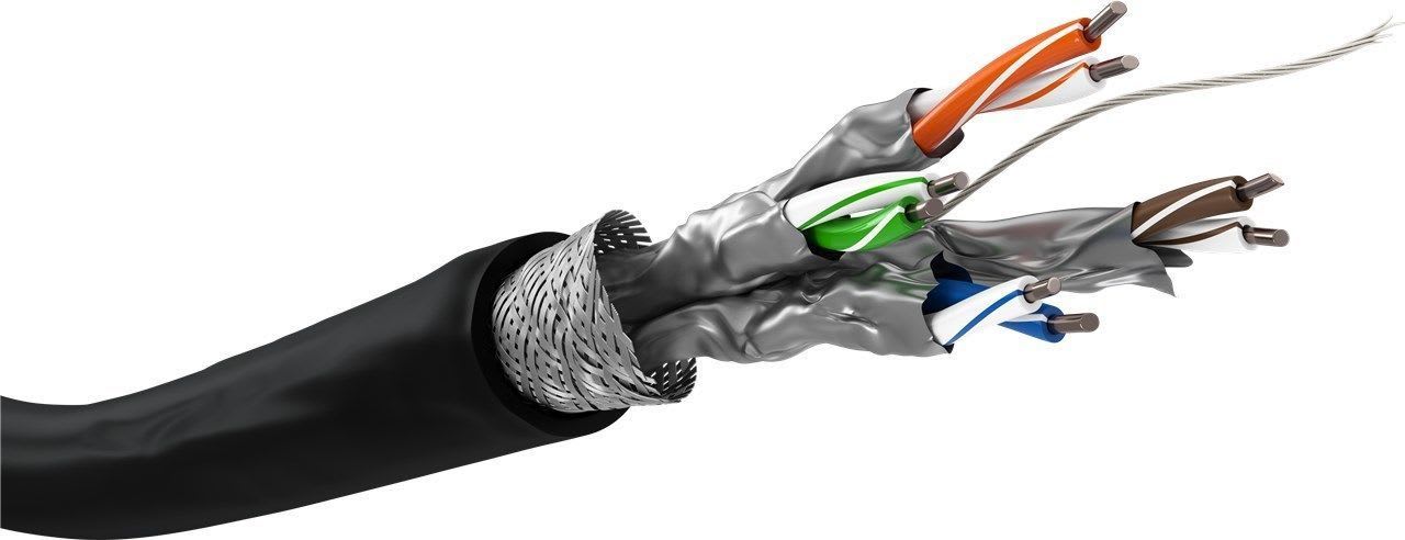 GOOBAY - Tietoverkkokaapeli - Cat6 ulk S/FTP must K100 Fca