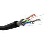 GOOBAY - Tietoverkkokaapeli - Cat5e ulk F/UTP must K100 Fca