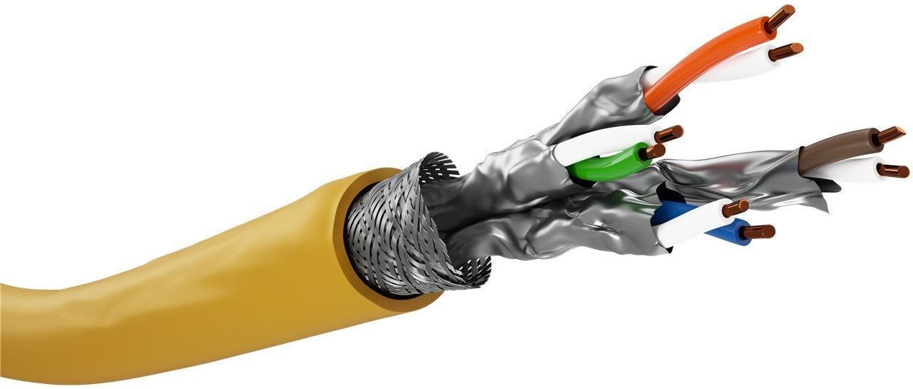 GOOBAY - Tietoverkkokaapeli - Cat8.1 S/FTP kelt K25 Dca