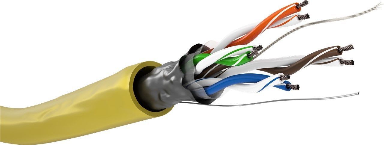 GOOBAY - Tietoverkkokaapeli - Cat5e F/UTP kelt K100 Eca