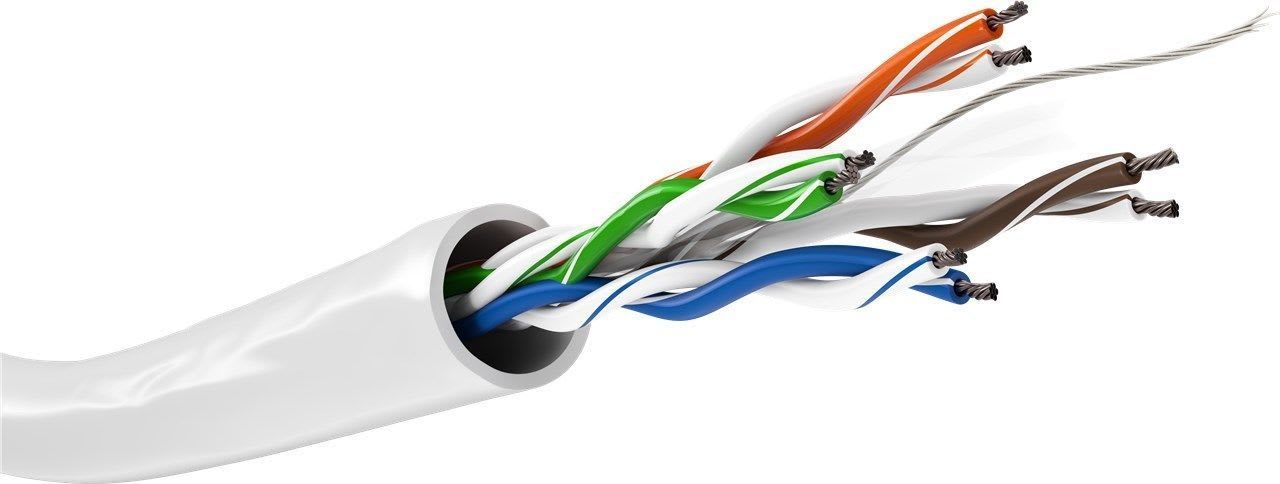 GOOBAY - Tietoverkkokaapeli - Cat6 U/UTP valk K100 Eca