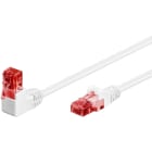 GOOBAY - Kytkentäkaapeli - CAT 6, U/UTP, kulma, 0.5m, val