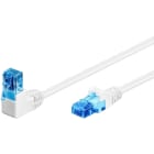 GOOBAY - Kytkentäkaapeli - CAT 6A, U/UTP, kulma, 3m, val