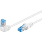 GOOBAY - Kytkentäkaapeli - CAT 6A, S/FTP, kulma, 1m, val