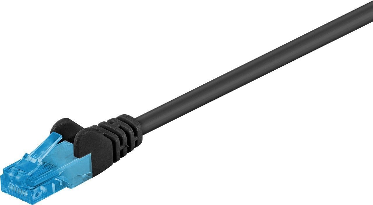 GOOBAY - Kytkentäkaapeli - CAT 6A, U/UTP, 1m, mus