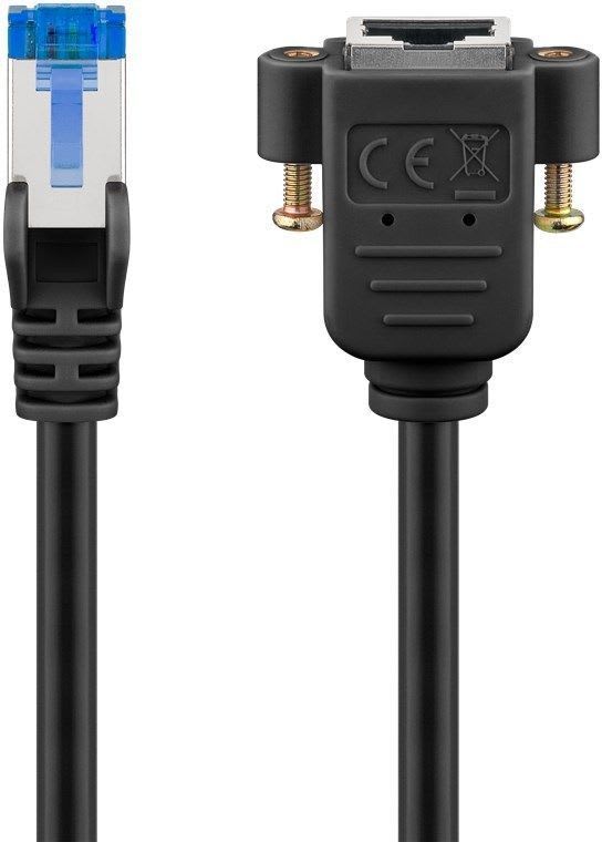 GOOBAY - Kytkentäkaapeli - CAT 6A, S/FTP, 3m, mus