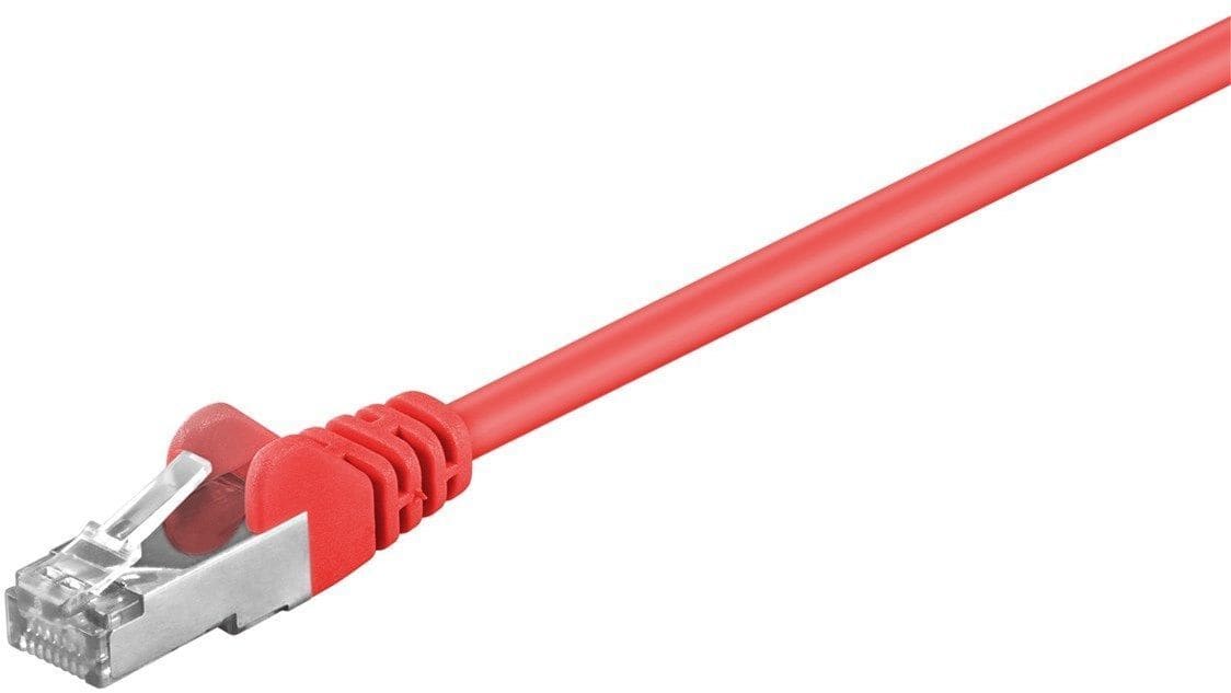 GOOBAY - Kytkentäkaapeli - CAT 5E, SF/UTP, 0.5m, pun
