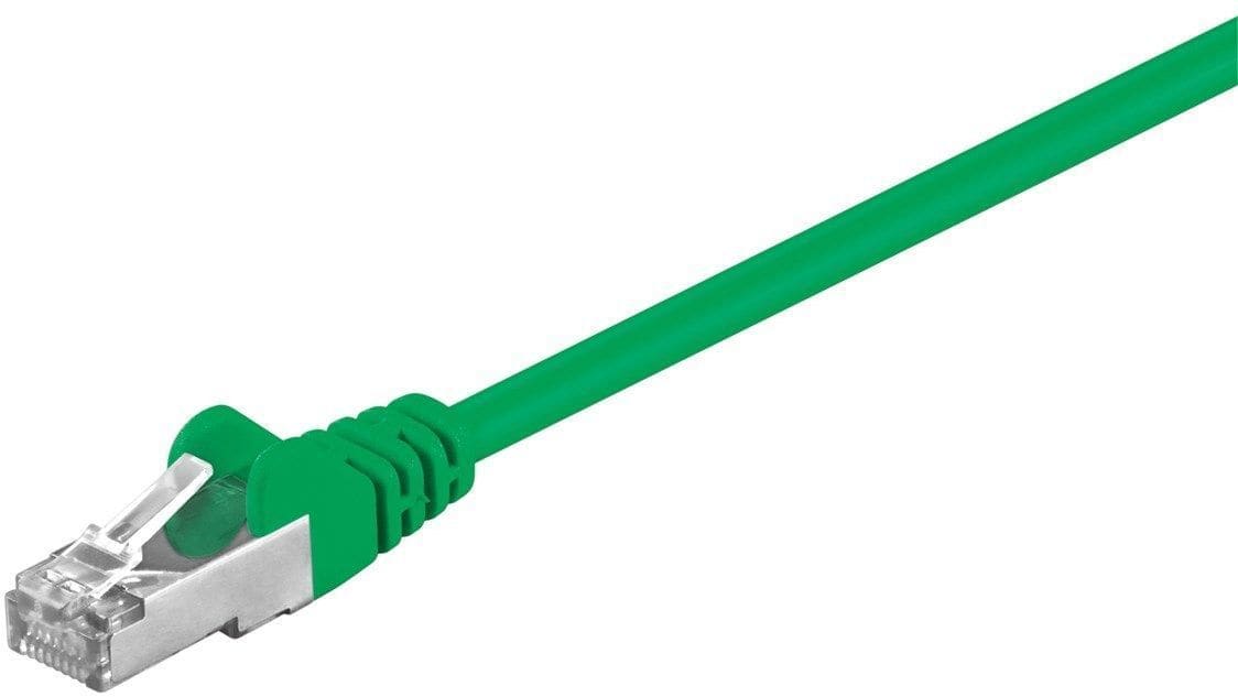 GOOBAY - Kytkentäkaapeli - CAT 5E, SF/UTP, 1m, vih
