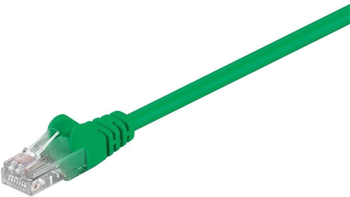 GOOBAY - Kytkentäkaapeli - CAT 5E, U/UTP, 0.5m, vih