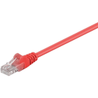 GOOBAY - Kytkentäkaapeli - CAT 5E, U/UTP, 0.5m, pun