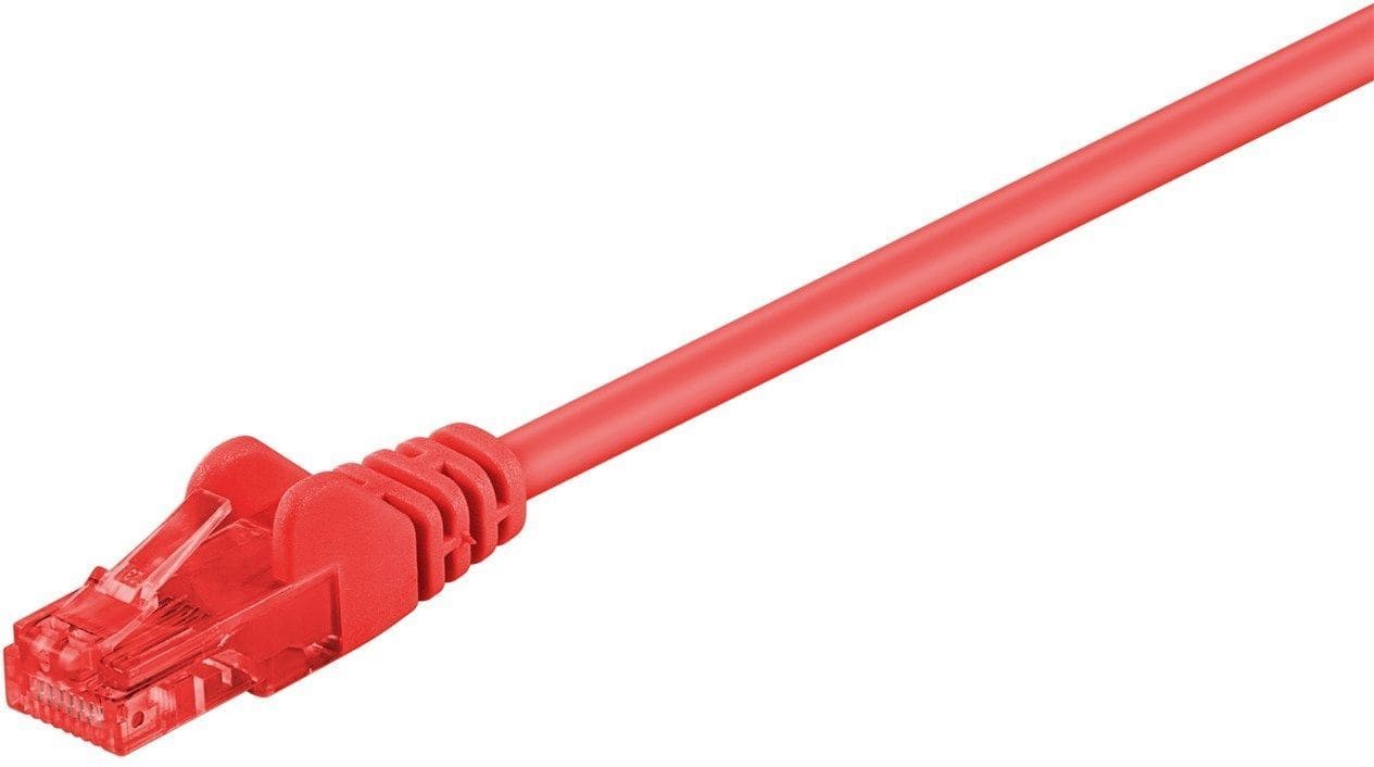 GOOBAY - Kytkentäkaapeli - CAT 6, U/UTP, 0.25m, pun