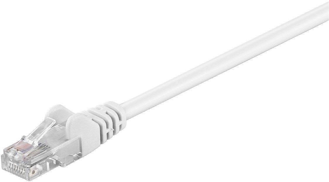 GOOBAY - Kytkentäkaapeli - CAT 5E, U/UTP, 1m, val
