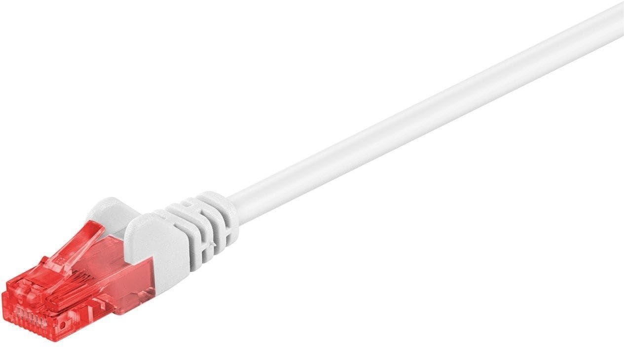 GOOBAY - Kytkentäkaapeli - CAT 6, U/UTP, 10m, val