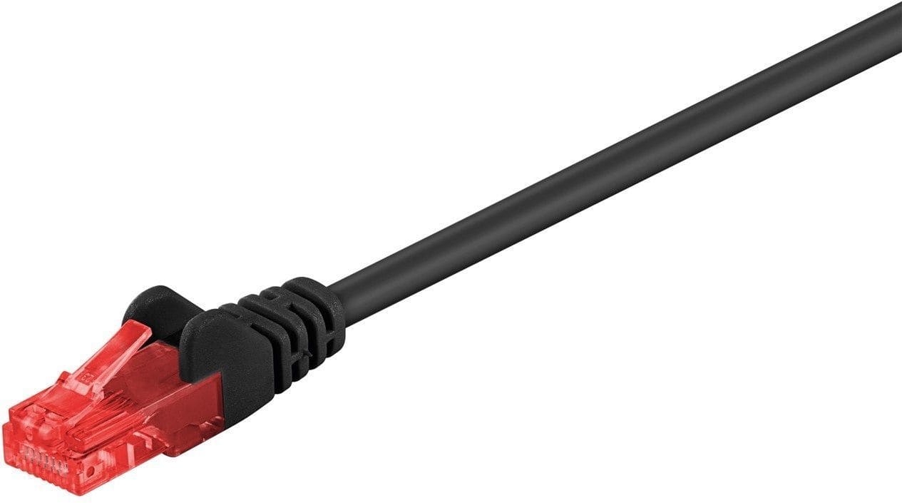 GOOBAY - Kytkentäkaapeli - CAT 6, U/UTP, 0.25m, mus
