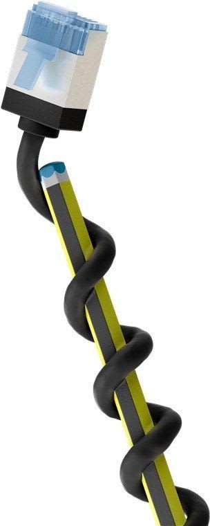 GOOBAY - Kytkentäkaapeli - CAT 6A, U/FTP, 7.5m, mus