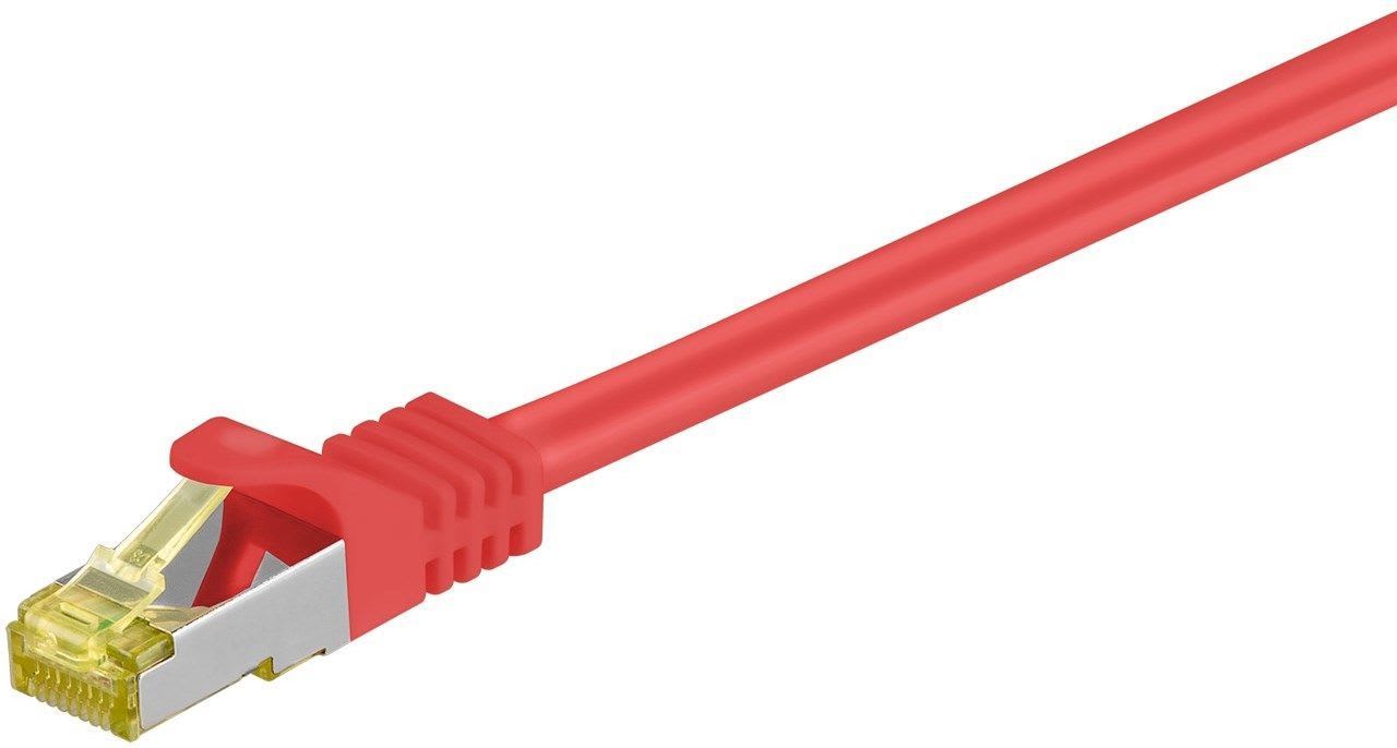 GOOBAY - Kytkentäkaapeli - CAT 6A, 1m, pun