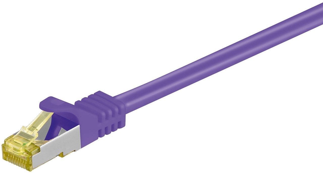 GOOBAY - Kytkentäkaapeli - CAT 6A, 0.25m, vio
