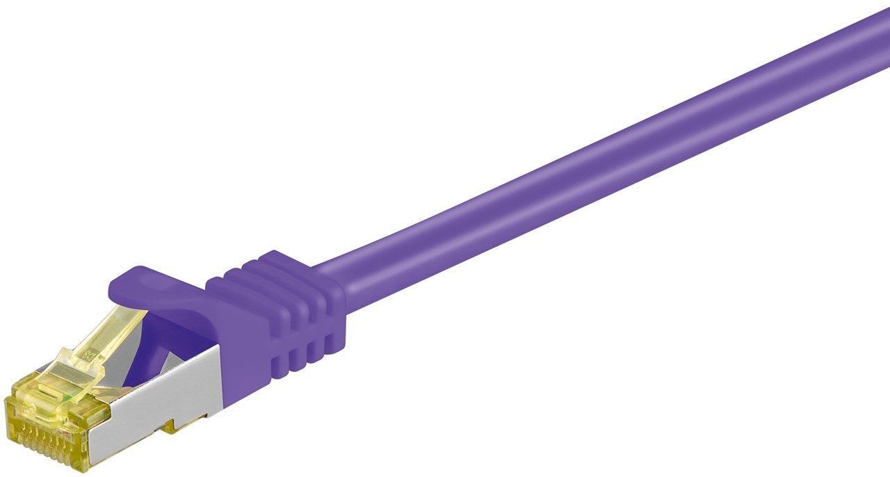 GOOBAY - Kytkentäkaapeli - CAT 6A, 1m, vio