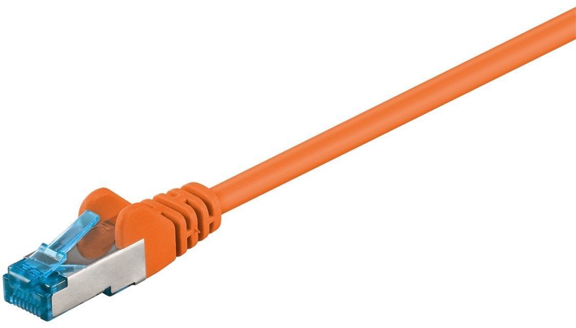 GOOBAY - Kytkentäkaapeli - CAT 6A, S/FTP, 1m, ora