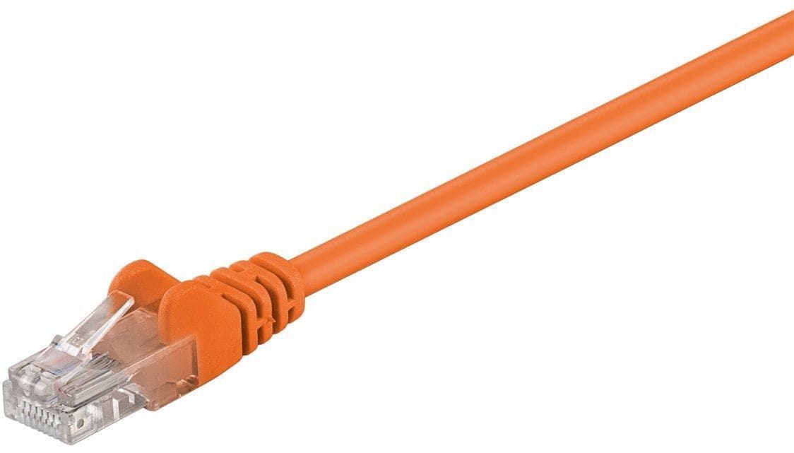 GOOBAY - Kytkentäkaapeli - CAT 5E, U/UTP, 0.5m, ora