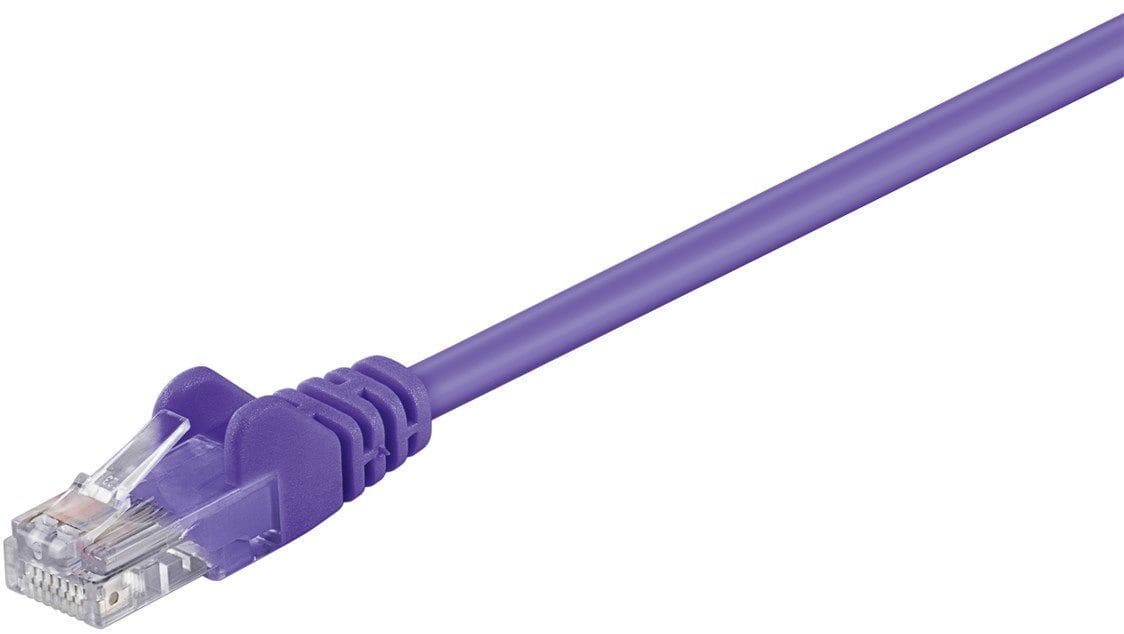 GOOBAY - Kytkentäkaapeli - CAT 5E, U/UTP, 0.25m, vio