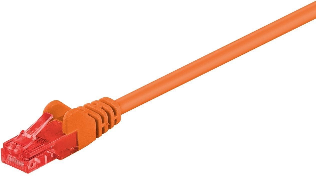 GOOBAY - Kytkentäkaapeli - CAT 6, U/UTP, 1m, ora