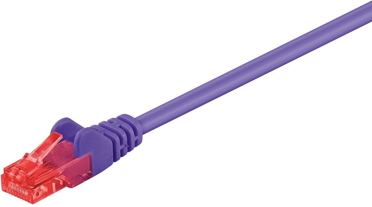 GOOBAY - Kytkentäkaapeli - CAT 6, U/UTP, 0.5m, vio